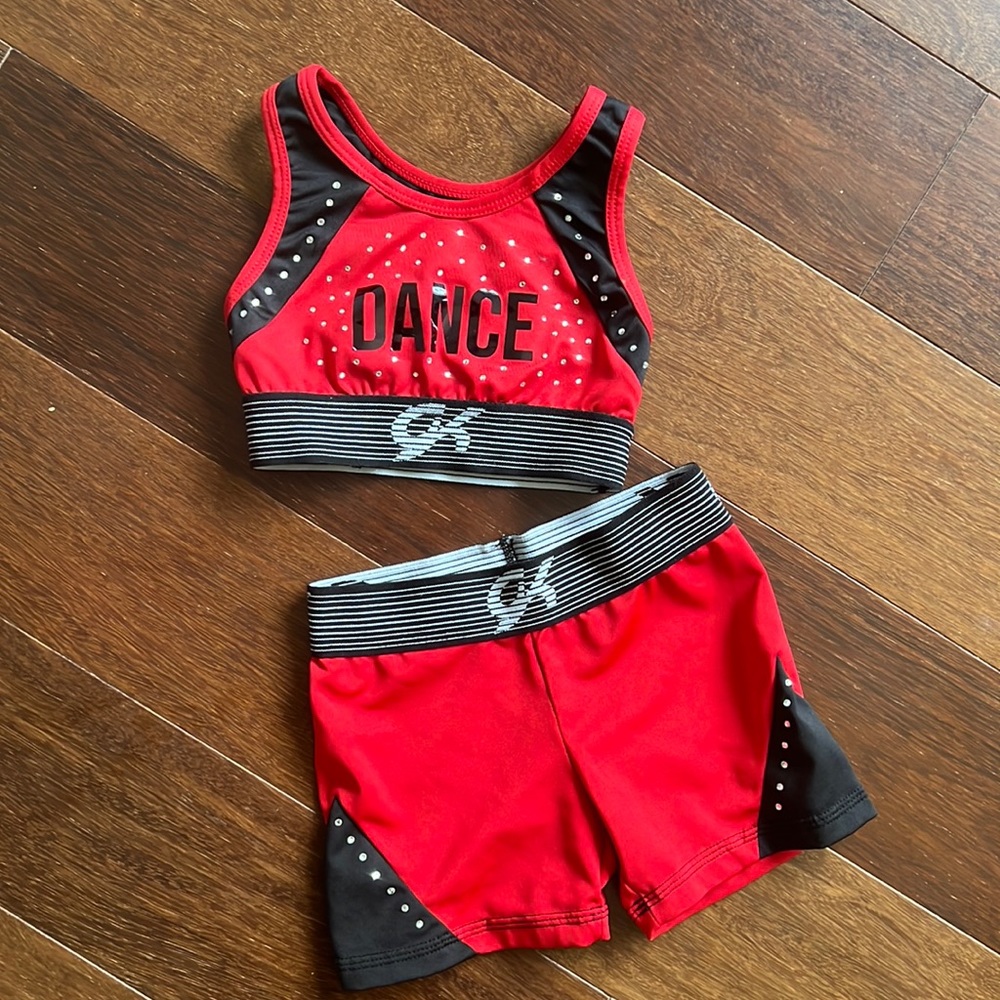 CK matching sports bra and shorts